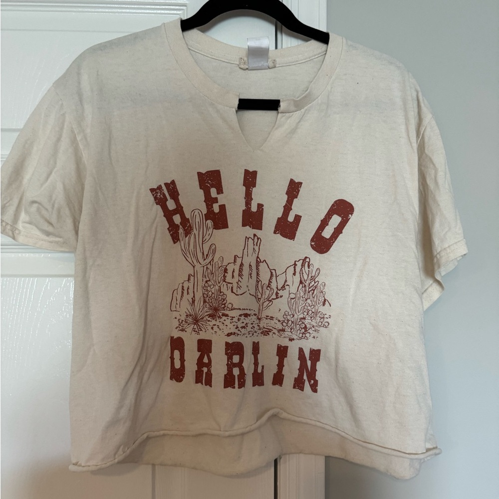 Altar’d State Hello Darlin Cropped Tee